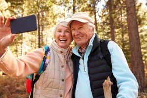 Senior Couple taking a Selfie